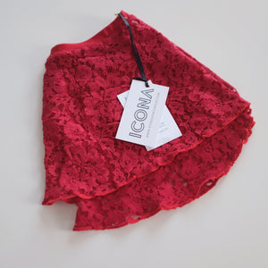 Poinsettia Pull-On Skirt