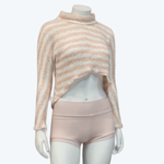 Load image into Gallery viewer, Creamsicle Stripe Mock Neck Sweater
