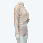 Load image into Gallery viewer, Creamsicle Stripe Mock Neck Sweater
