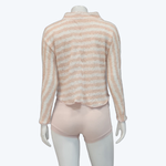 Load image into Gallery viewer, Creamsicle Stripe Mock Neck Sweater
