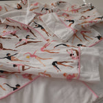 Load image into Gallery viewer, Flannel Button-Up Ballerina Pajama Top
