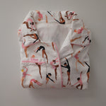 Load image into Gallery viewer, Flannel Button-Up Ballerina Pajama Top
