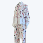 Load image into Gallery viewer, Flannel Button-Up Ballerina Pajama Top
