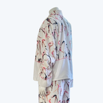 Load image into Gallery viewer, Flannel Button-Up Ballerina Pajama Top
