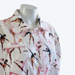 Load image into Gallery viewer, Flannel Button-Up Ballerina Pajama Top
