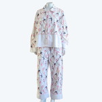 Load image into Gallery viewer, Flannel Button-Up Ballerina Pajama Top

